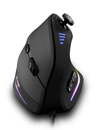 11 Key Optical Mouse, C18 Upright Mouse, 10000DPI Support Programming, Comfortable Gaming Mouse