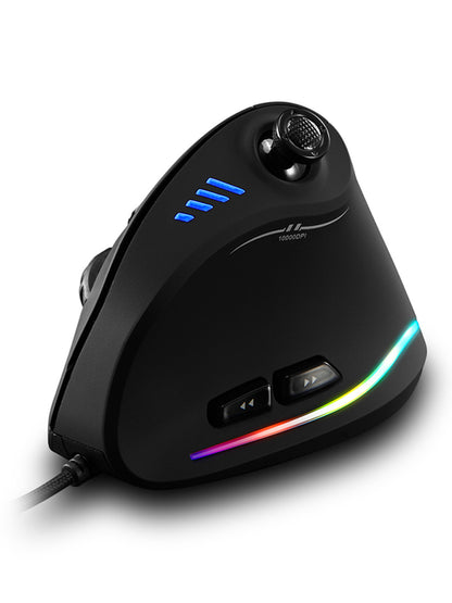11 Key Optical Mouse, C18 Upright Mouse, 10000DPI Support Programming, Comfortable Gaming Mouse