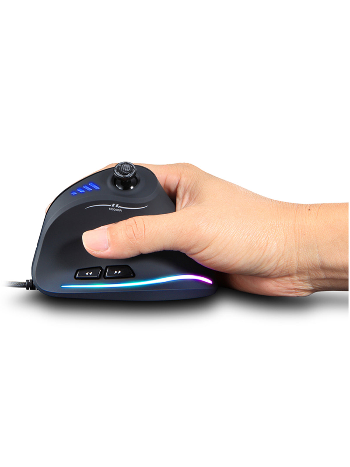 11 Key Optical Mouse, C18 Upright Mouse, 10000DPI Support Programming, Comfortable Gaming Mouse