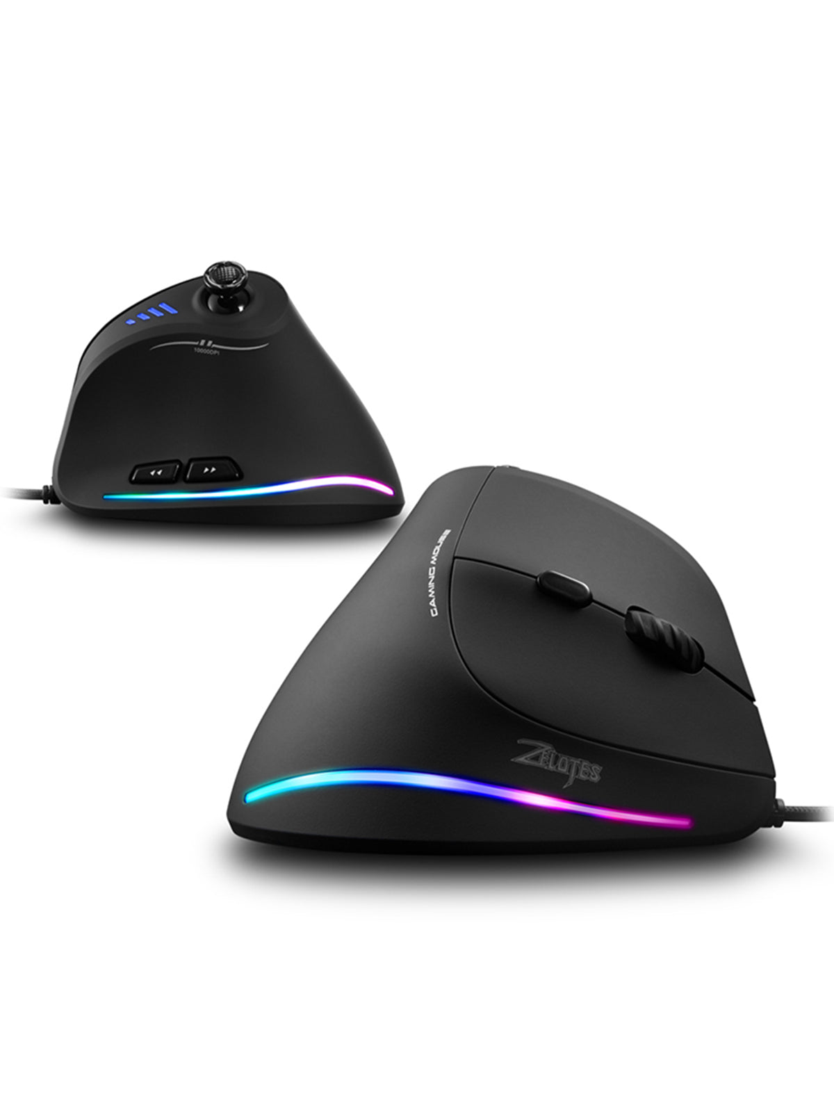 11 Key Optical Mouse, C18 Upright Mouse, 10000DPI Support Programming, Comfortable Gaming Mouse
