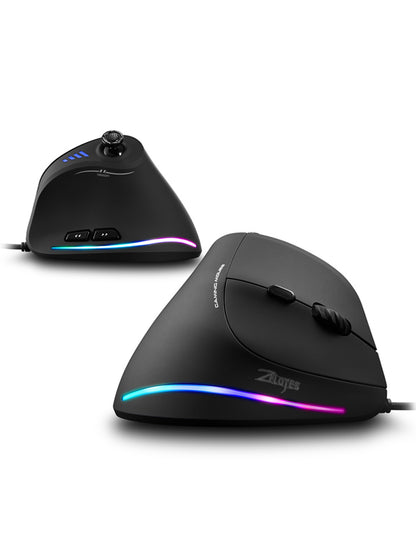 11 Key Optical Mouse, C18 Upright Mouse, 10000DPI Support Programming, Comfortable Gaming Mouse