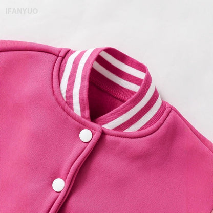 2025 Autumn New Baseball Jersey Coat, Patched Color Casual Jacket, College Style Cardigan Tops for Teen Boys and Girls,