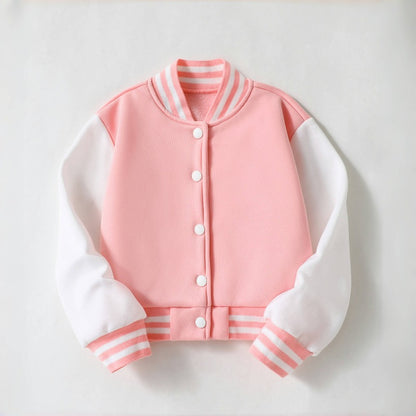 2025 Autumn New Baseball Jersey Coat, Patched Color Casual Jacket, College Style Cardigan Tops for Teen Boys and Girls,