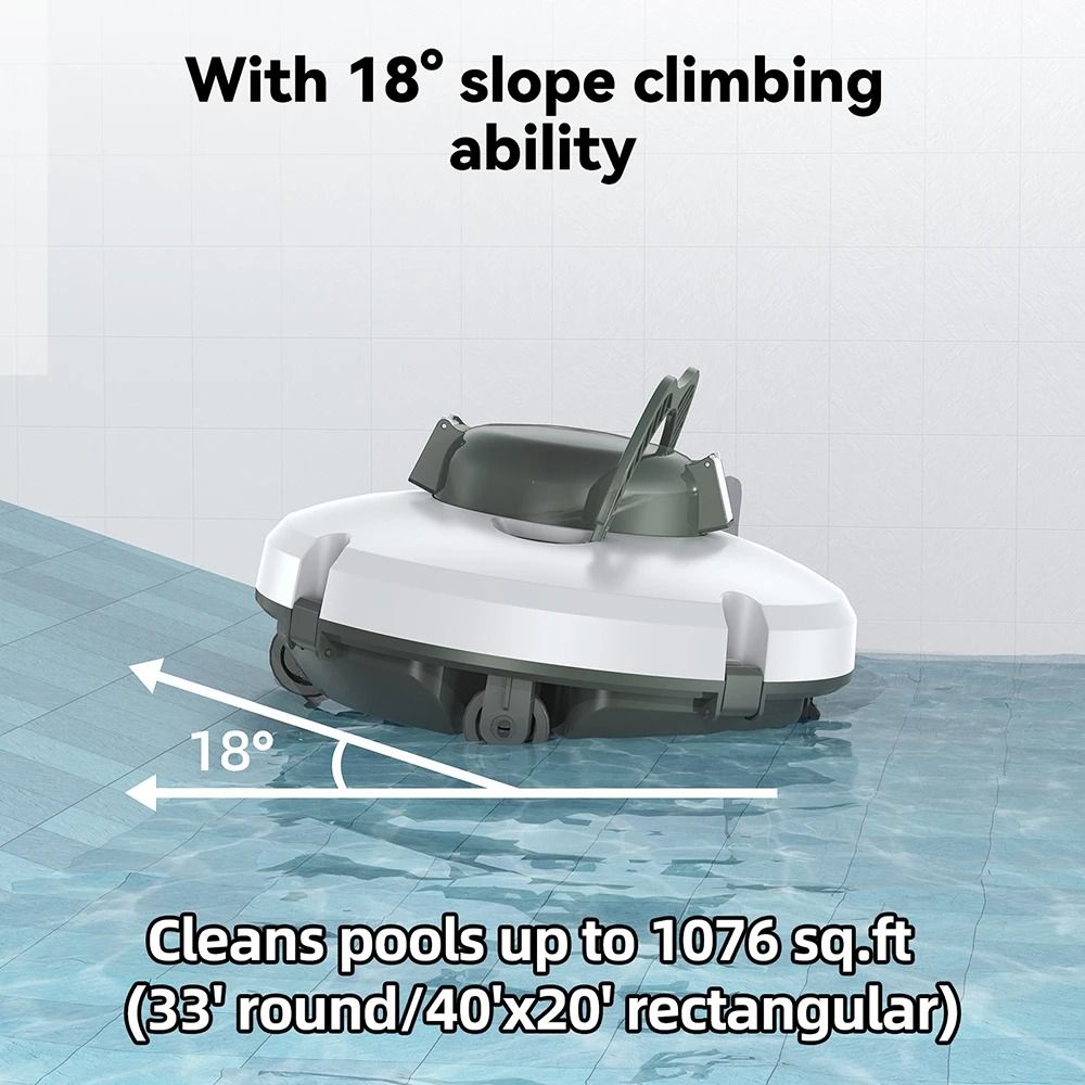 Cordless Robotic Pool Vacuum Cleaner With Strong Suction And Self Parking 2