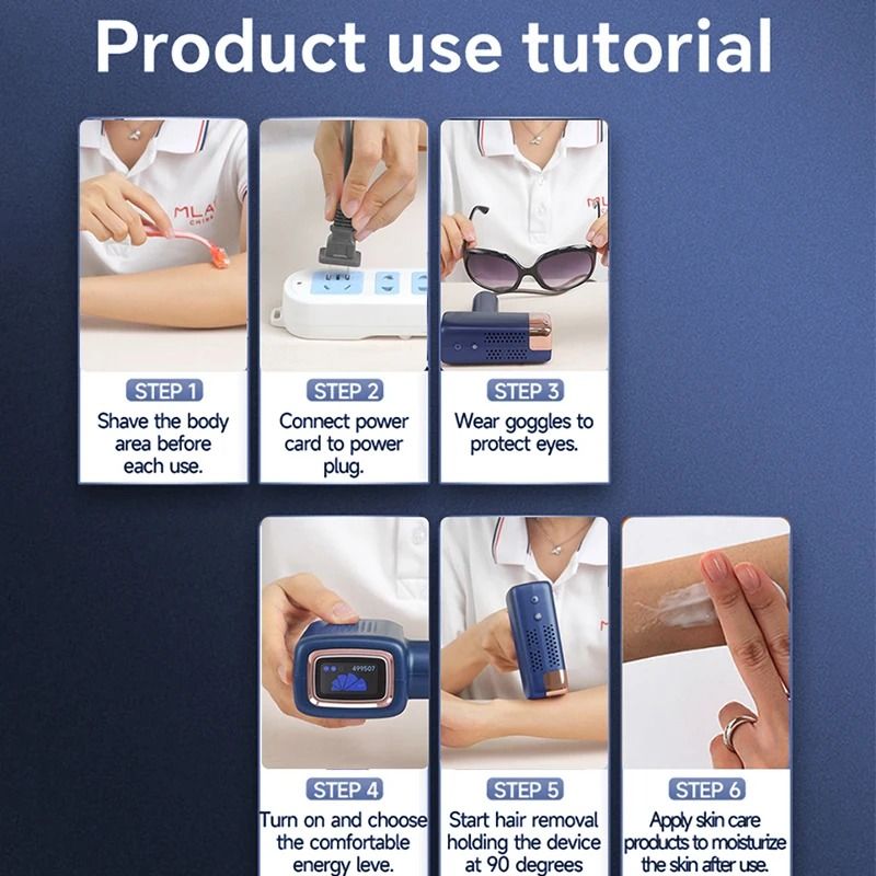 Home IPL Hair Removal Device With Replaceable Lamp For FullBody Use 4