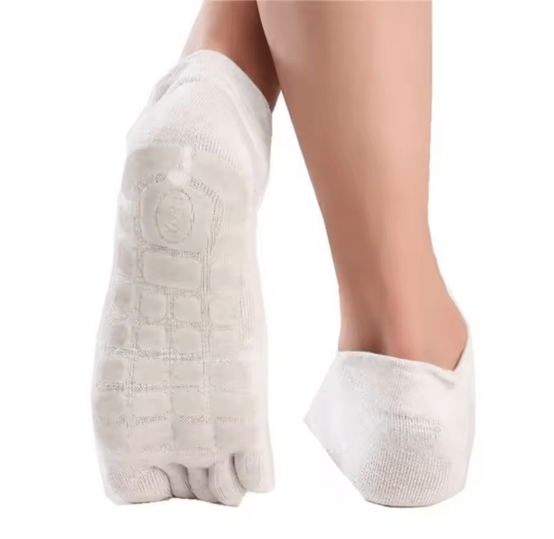 Mens Winter Warm Toe Socks Non Slip Five Finger Low Calf Indoor Comfort Socks 3