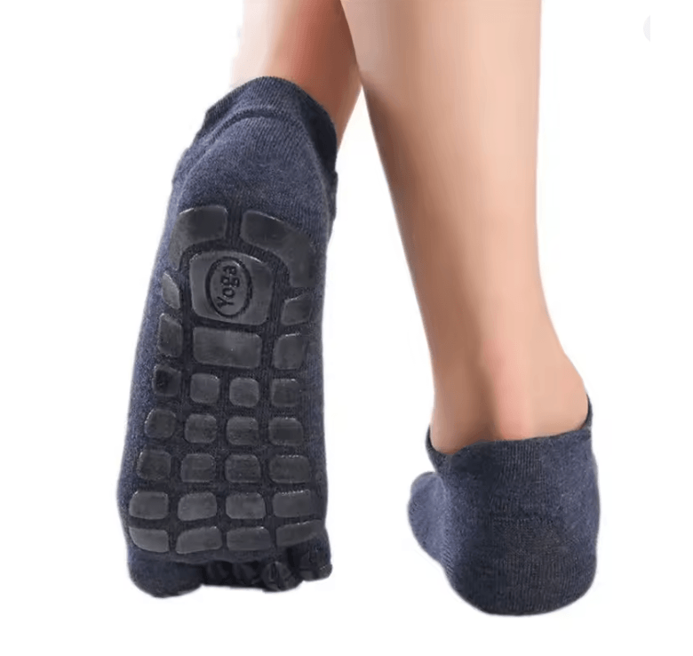 Mens Winter Warm Toe Socks Non Slip Five Finger Low Calf Indoor Comfort Socks 5