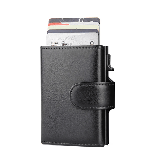 Mens RFID Leather Wallet Slim Trifold Card Holder With Coin Pocket 5
