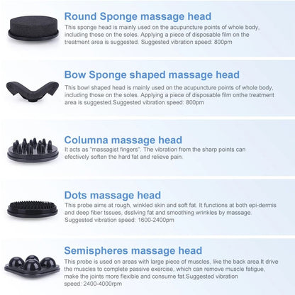 Professional Vibrating Slimming Massager With 5 Interchangeable Tips 1