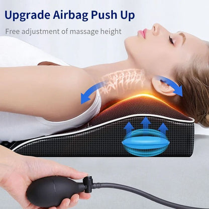 Electric Shiatsu Neck and Back Massager with Heat and Vibration