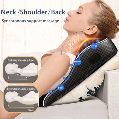 Electric Shiatsu Neck And Back Massager With Heat And Vibration 2