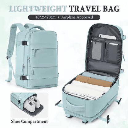 Waterproof Travel Backpack Carry On Cabin Bag for Business College and Laptop Use