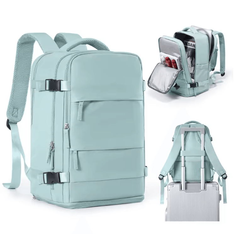 Waterproof Travel Backpack Carry On Cabin Bag For Business College And Laptop Use 9