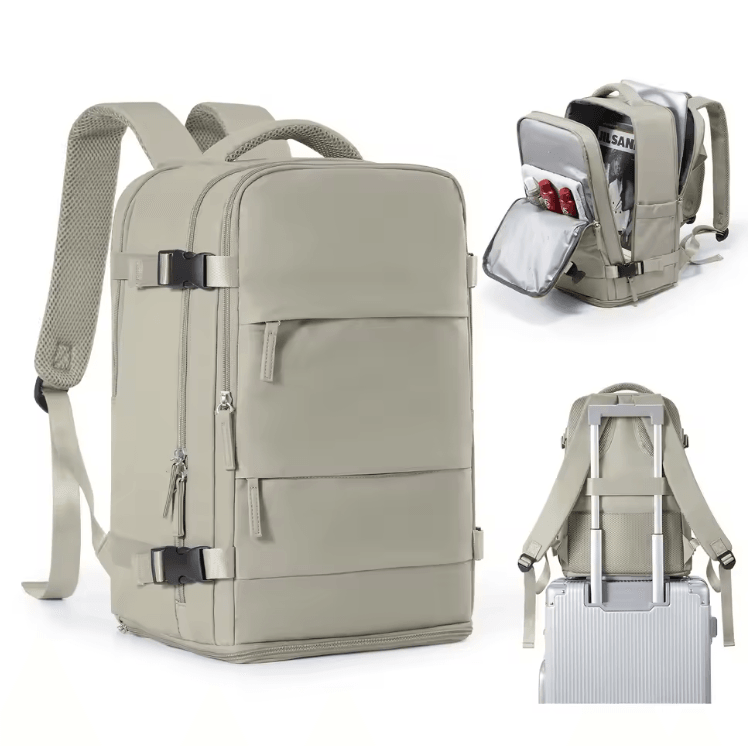 Waterproof Travel Backpack Carry On Cabin Bag For Business College And Laptop Use 6