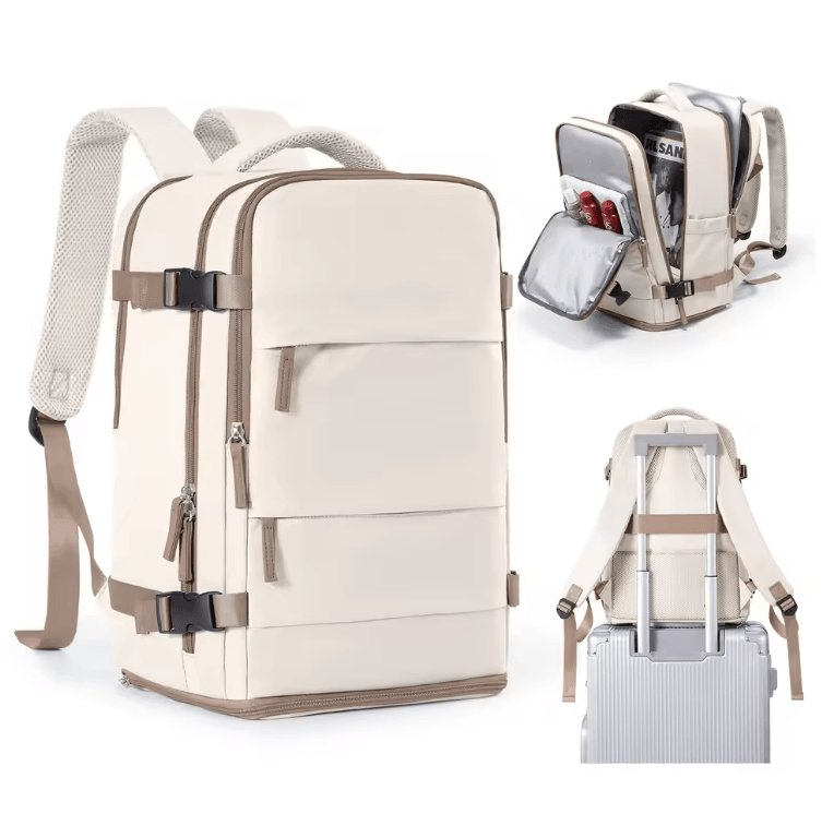 Waterproof Travel Backpack Carry On Cabin Bag For Business College And Laptop Use 8