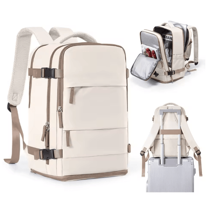 Waterproof Travel Backpack Carry On Cabin Bag For Business College And Laptop Use 8