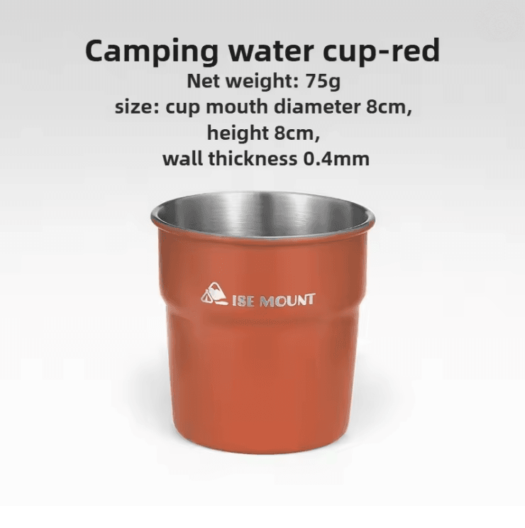 Stainless Steel Camping Cup Outdoor Beer Mug With Storage Bag 3