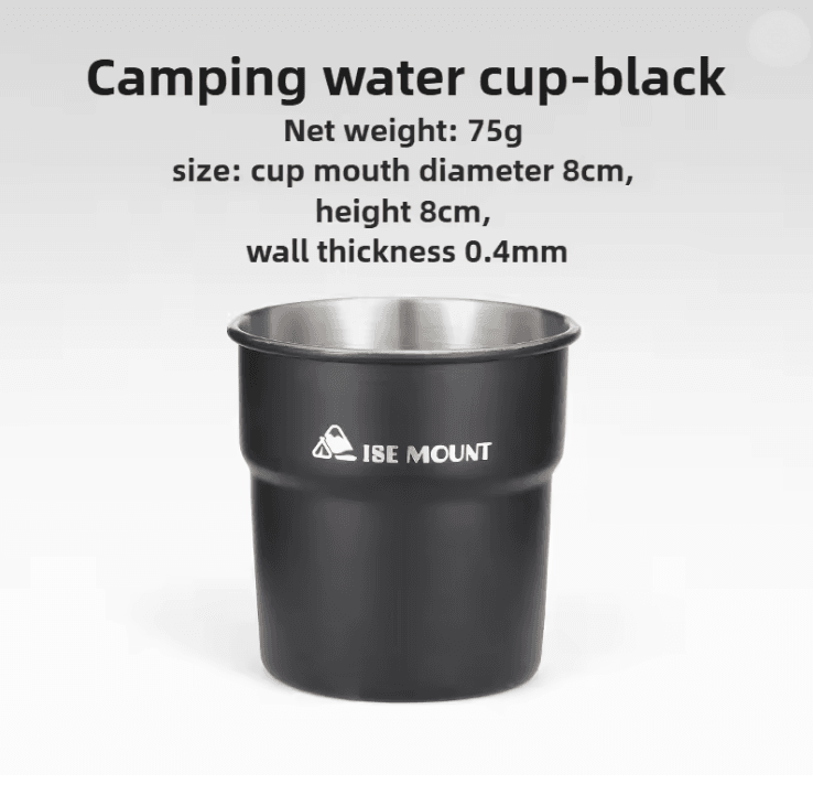 Stainless Steel Camping Cup Outdoor Beer Mug With Storage Bag 8