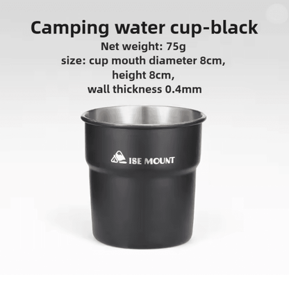 Stainless Steel Camping Cup Outdoor Beer Mug With Storage Bag 8