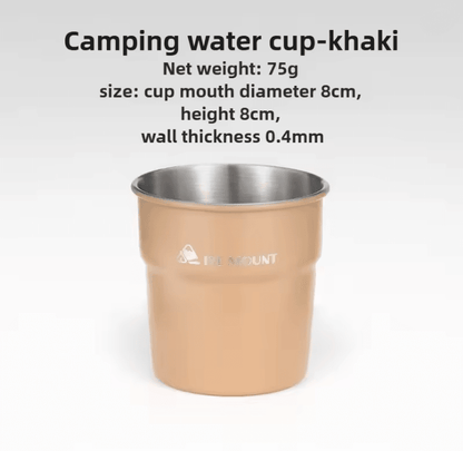 Stainless Steel Camping Cup Outdoor Beer Mug With Storage Bag 9