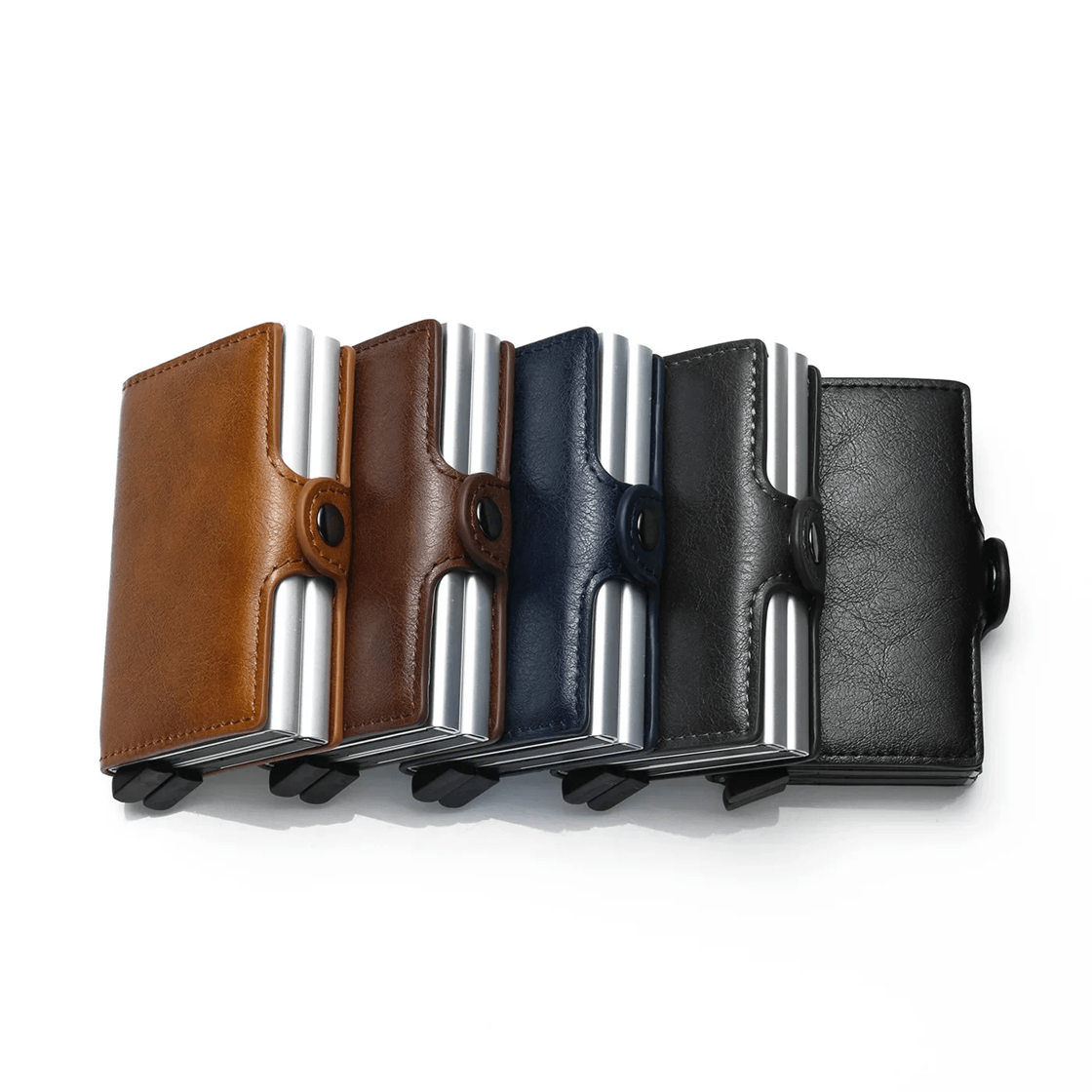 RFID Carbon Fiber Slim Wallet for Men with 14 Card Holders and Money Clip