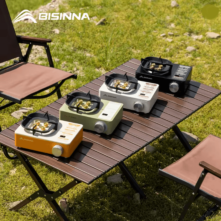 Camping Gas Stove Portable High Power Outdoor Cassette Burner for Hiking and Picnic
