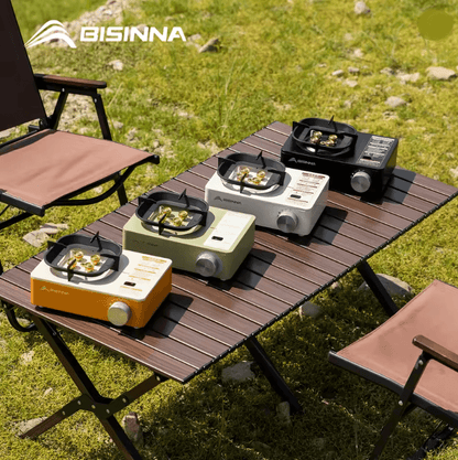 Camping Gas Stove Portable High Power Outdoor Cassette Burner for Hiking and Picnic