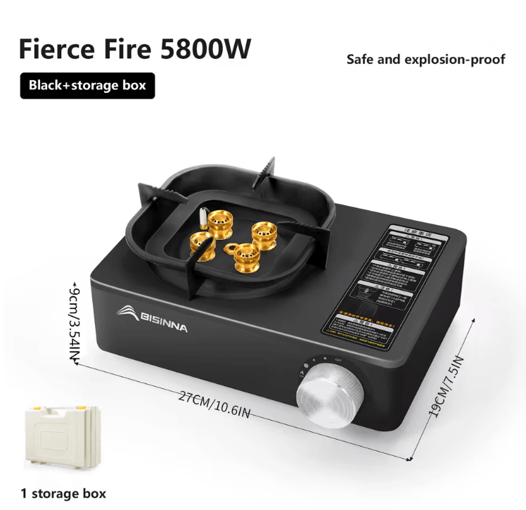 Camping Gas Stove Portable High Power Outdoor Cassette Burner For Hiking And Picnic 3