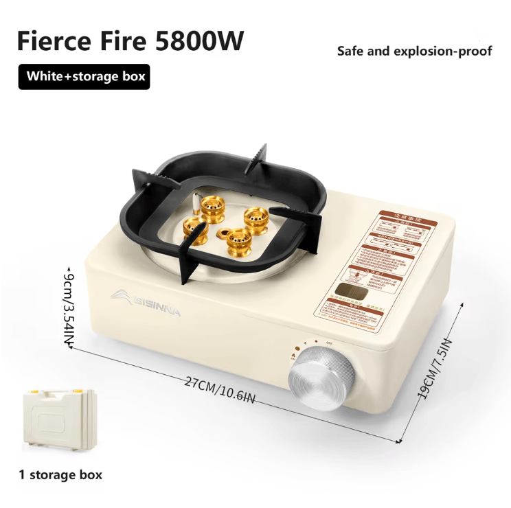 Camping Gas Stove Portable High Power Outdoor Cassette Burner For Hiking And Picnic 4