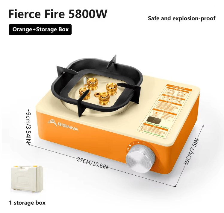 Camping Gas Stove Portable High Power Outdoor Cassette Burner For Hiking And Picnic 6