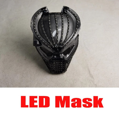 LED Robot Performance Suit With Glowing Armor Pants And Mask 6