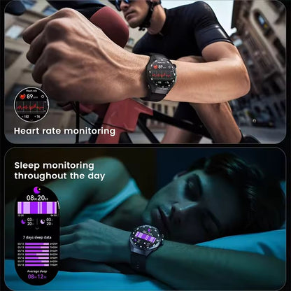 Smart Watch For Men AMOLED Display GPS Fitness Tracker With Bluetooth Calling 5