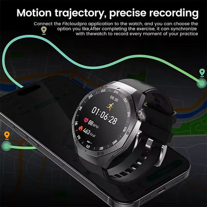 Smart Watch For Men AMOLED Display GPS Fitness Tracker With Bluetooth Calling 4