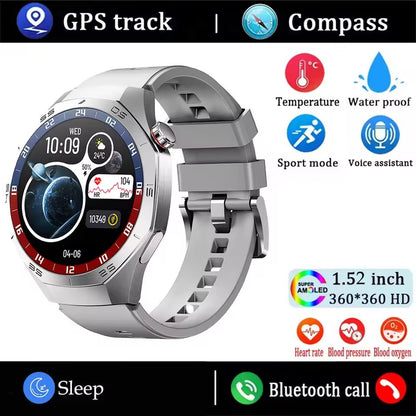 Smart Watch For Men AMOLED Display GPS Fitness Tracker With Bluetooth Calling 6