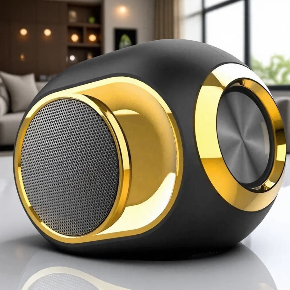 Portable Bluetooth Speaker with Waterproof Design and 3D Bass
