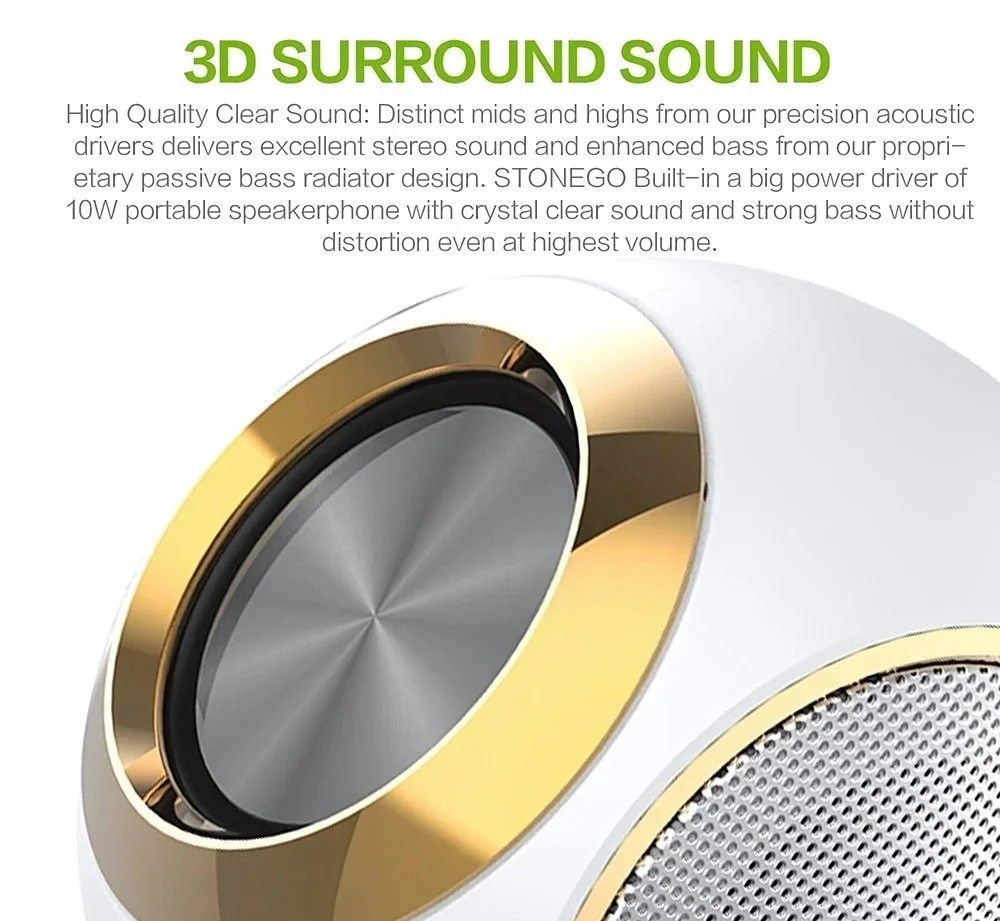 Portable Bluetooth Speaker With Waterproof Design And 3D Bass 4