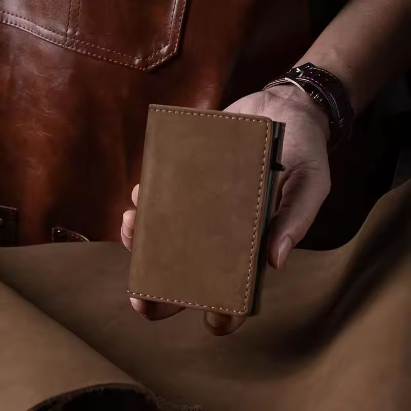 Mens RFID Wallet Slim Trifold With Coin Pocket And Card Holder 2