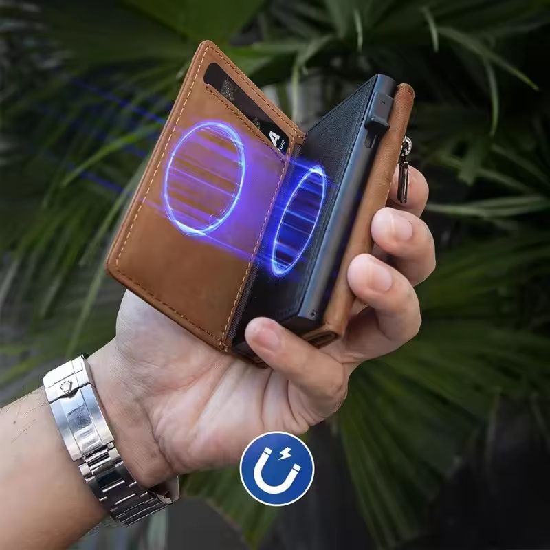 Mens RFID Wallet Slim Trifold With Coin Pocket And Card Holder 3