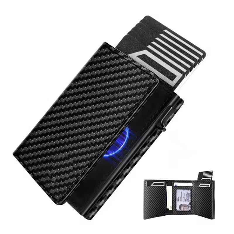 Mens RFID Wallet Slim Trifold With Coin Pocket And Card Holder 8