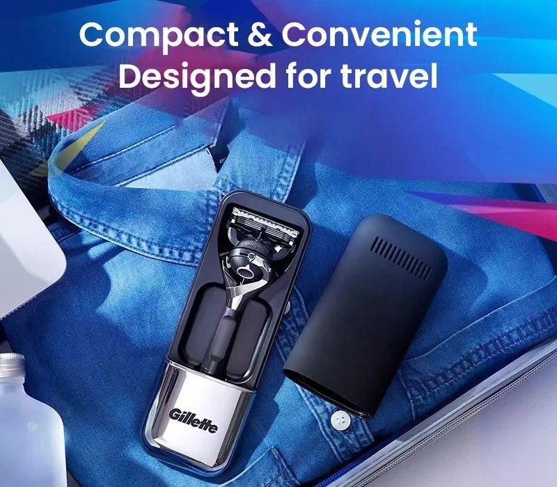 Magnetic Travel Case For Razors With Drainage Design 1