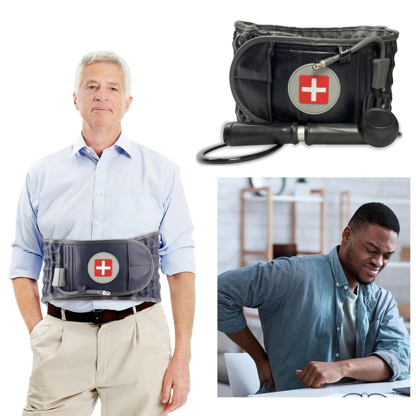 Adjustable Air Decompression Spine Support Brace for Back & Scoliosis Relief