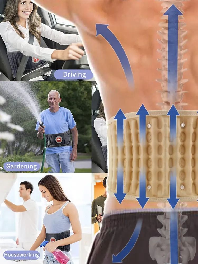 Adjustable Air Decompression Spine Support Brace For Back  Scoliosis Relief 1