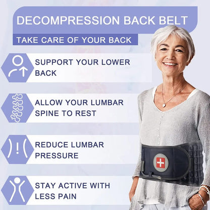 Adjustable Air Decompression Spine Support Brace For Back  Scoliosis Relief 5