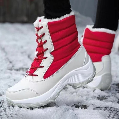 Womens Waterproof Platform Ankle Boots With Plush Lining 4