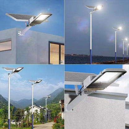 Aluminum Outdoor Solar Street Light With 8000mAh Battery For Garage Garden Or Wall Mount 5