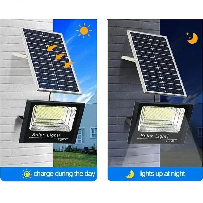 Jvee 30W Solar Flood Light With 1000mAh Battery And Remote For Outdoor Use 3