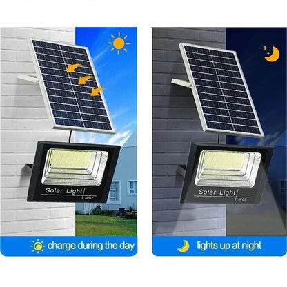 Jvee 30W Solar Flood Light With 1000mAh Battery And Remote For Outdoor Use 3