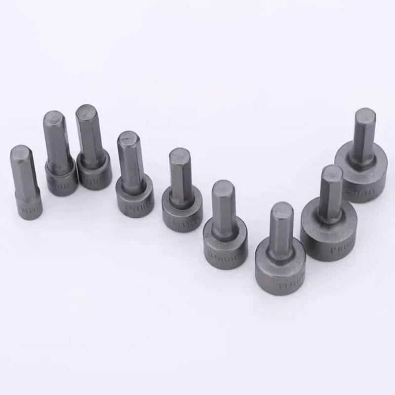 Nine Piece Hex Socket Set 5mm To 13mm Nut Driver Bits Kit 3