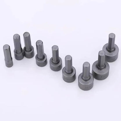 Nine Piece Hex Socket Set 5mm To 13mm Nut Driver Bits Kit 3