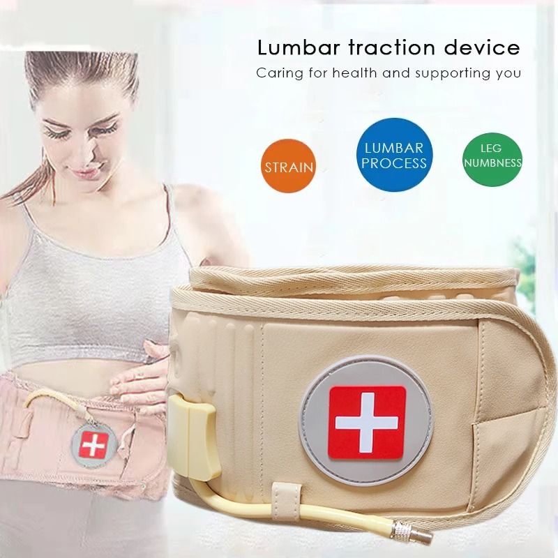 Inflatable Lumbar Traction Waist Brace Belt For Spine Support 1